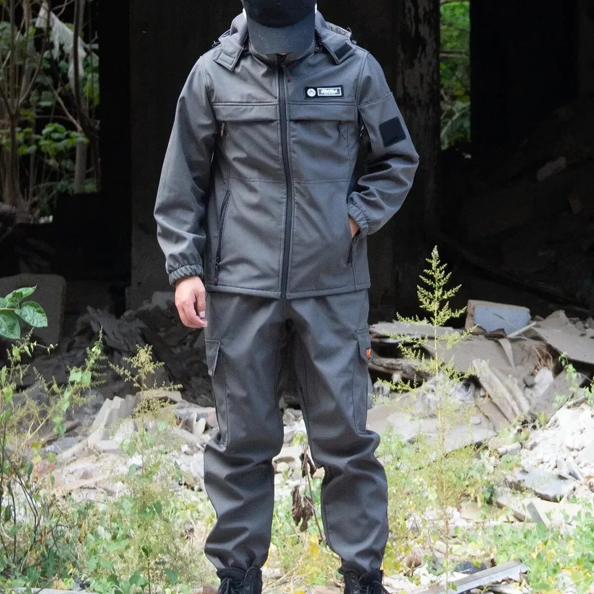 

Новый мужской костюм Securi на подкладке, зимние теплые водонепроницаемые уличные камеры, дорожное снаряжение, военные тренировочные брюки-джаты