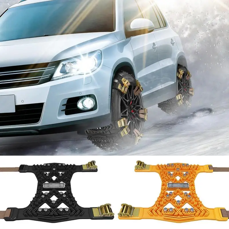 

Car Tire Chains Tire Chains Heavy Duty Automotive Tools Car Chains Truck Tire Chain Anti-Skid Easy Installation For Car SUV