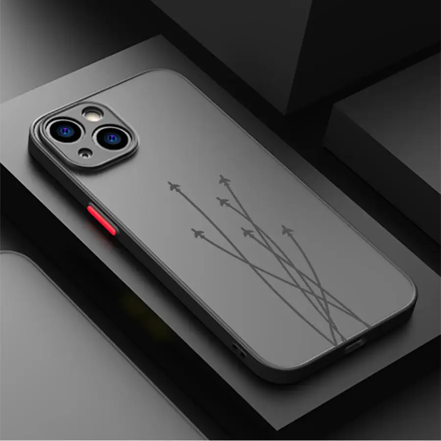Premium Airplane Pattern Phone Case for Apple iPhone 16 14 Pro XR 15ProMax 13 Mini SE 7 8 Plus 12 11 Pro XS Max 14 Cover Hard PC view 5