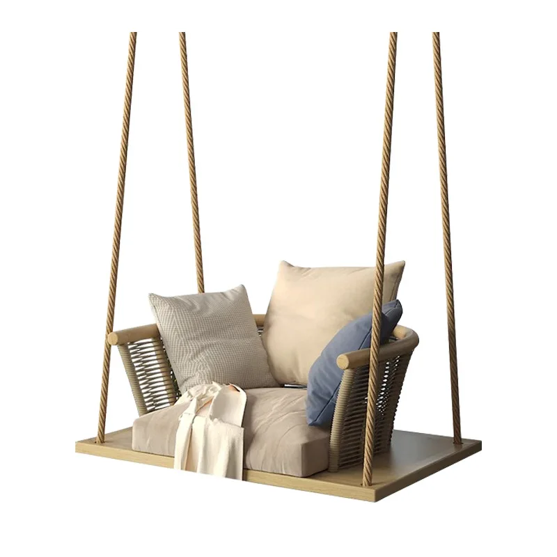 

Hanging Chair Swing Indoor Adult Hanging Basket Rattan Chair Nordic Balcony Rocking Chair Single Patio Outdoor
