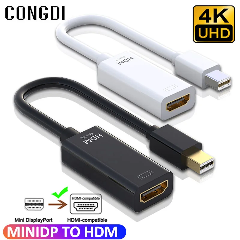 DP To HDMI-compatible Adapter Port Converter Mini Displayport To HDMI-compatible Cable 1080P 4K TV Projector For PC Computer MAC