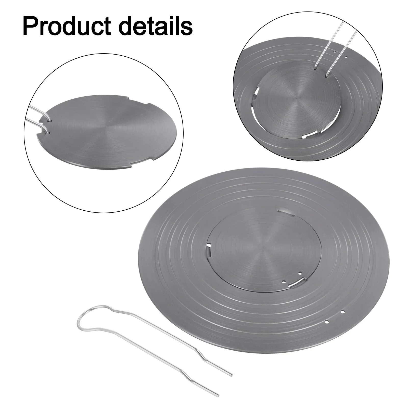 

Aluminum Alloy Heat Conducting Plate for Gas and For electric Stoves Non Slip Design Removable Handle for Easy Use
