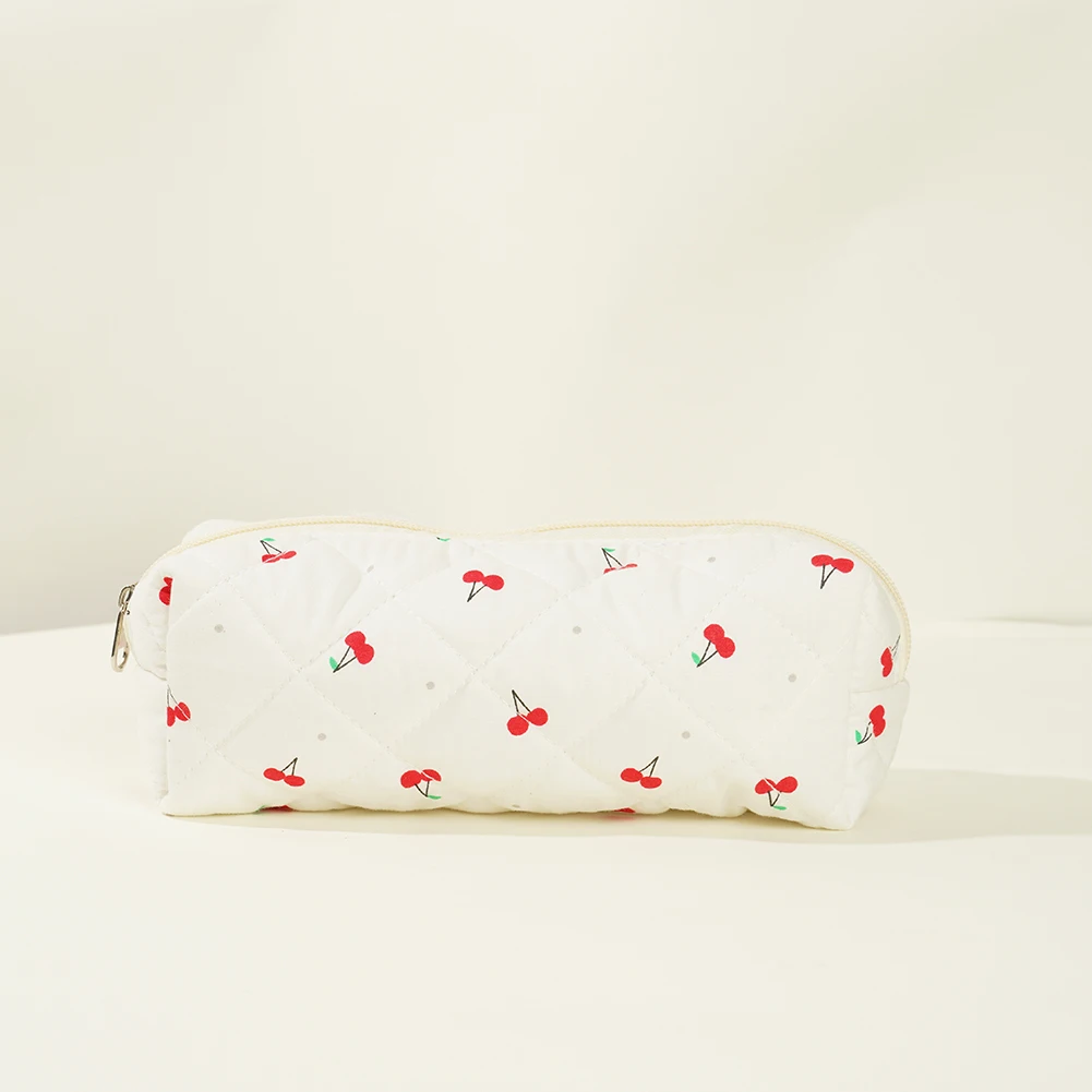 Sac à main cosmétique matelassé pour femme, trousse de maquillage portable avec fermeture éclair, trousse de toilette en poudre pour filles, aucun motif, évaluation de voyage, femme, 2025