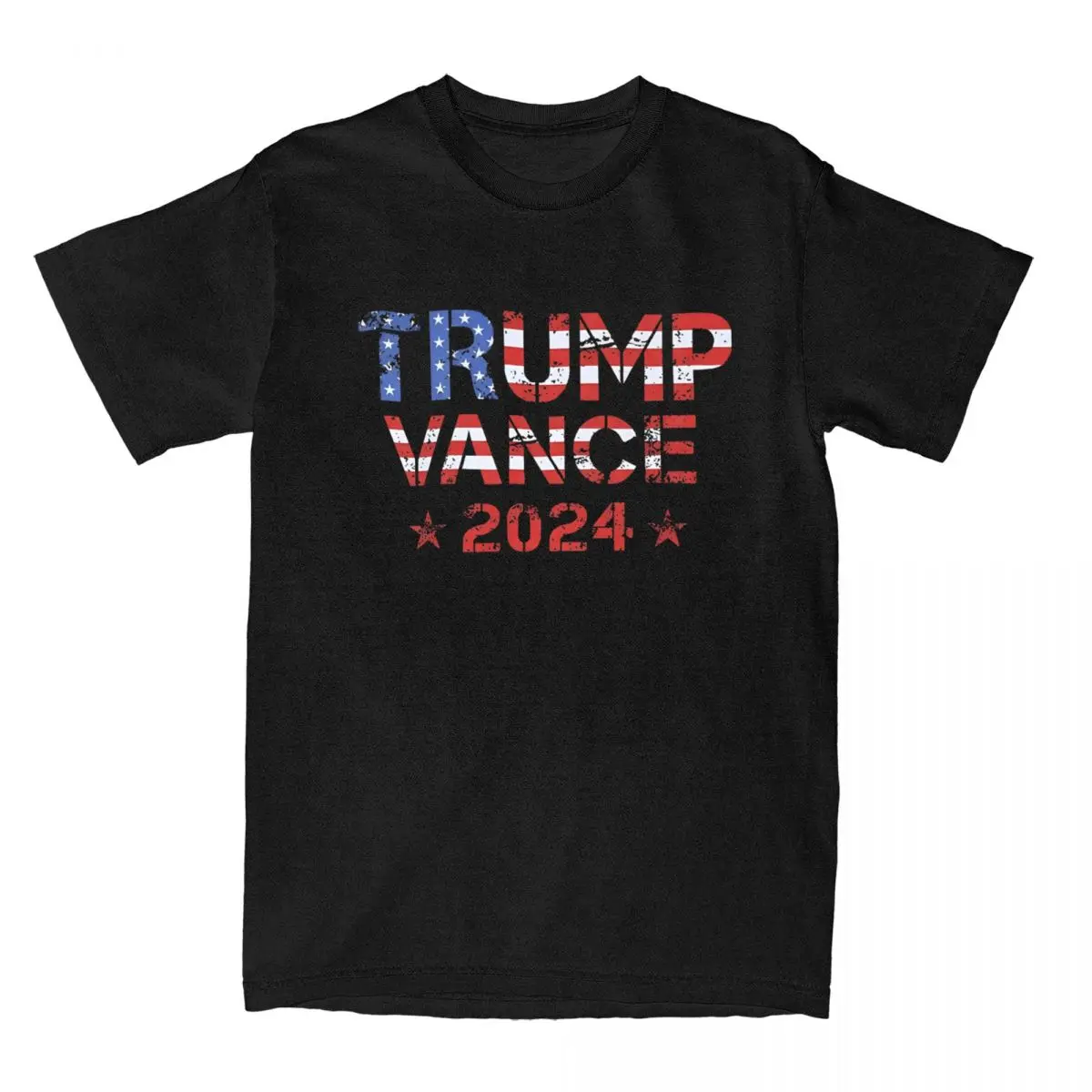 Trump J D Vance Stuff Shirts Men Women Presidential Election 2024 100% Cotton Tees Crew Neck Short Sleeve Plus Size Clothing