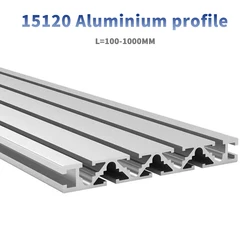 15120 Aluminum Profile 15120 Extrusion 100 300mm 500mm 1000mm Length Anodized Linear Rail 15x120mm For CNC Parts DIY 3D Printer