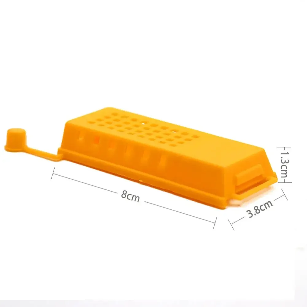 10pcs Beekeeping Transport Cages Bees Queen Post Room Cage Plastic King Prisoner Queen Bee Cage Apiculture Beekeeping Tools