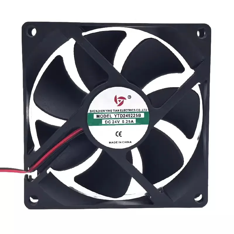 New Cooler Fan for YTD249225B DC24V 0.25A Welding Machine Frequency Converter Mute Cooling Fan 92*92*25MM