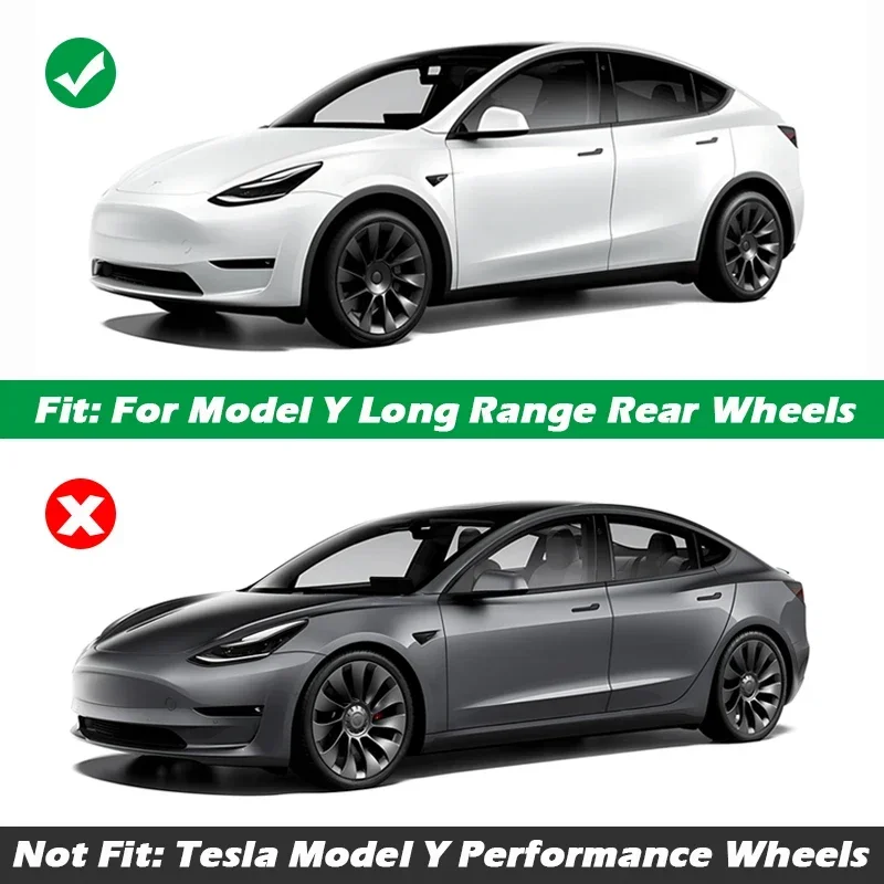 Für Tesla Modell Y 20 Zoll Felge Radnabe Schutz Patch Protektoren ABS Rad Schutz Abdeckungen Zubehör Auto Außen 2019-2024