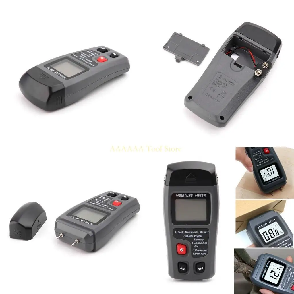 

A2BE Handheld Digital Tester Moisture Meter 0~99.9% LCD Display Data Hold