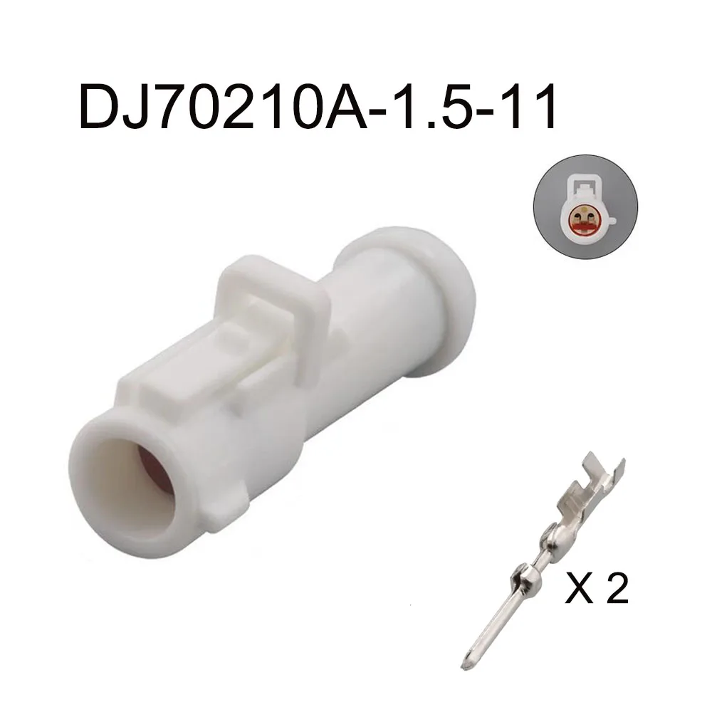 100Set DJ70210A-1.5-11/21 Auto Draad Waterdichte Kabel Connector 2 Pin Auto Stekker Aansluiting Inclusief Terminal Afdichting