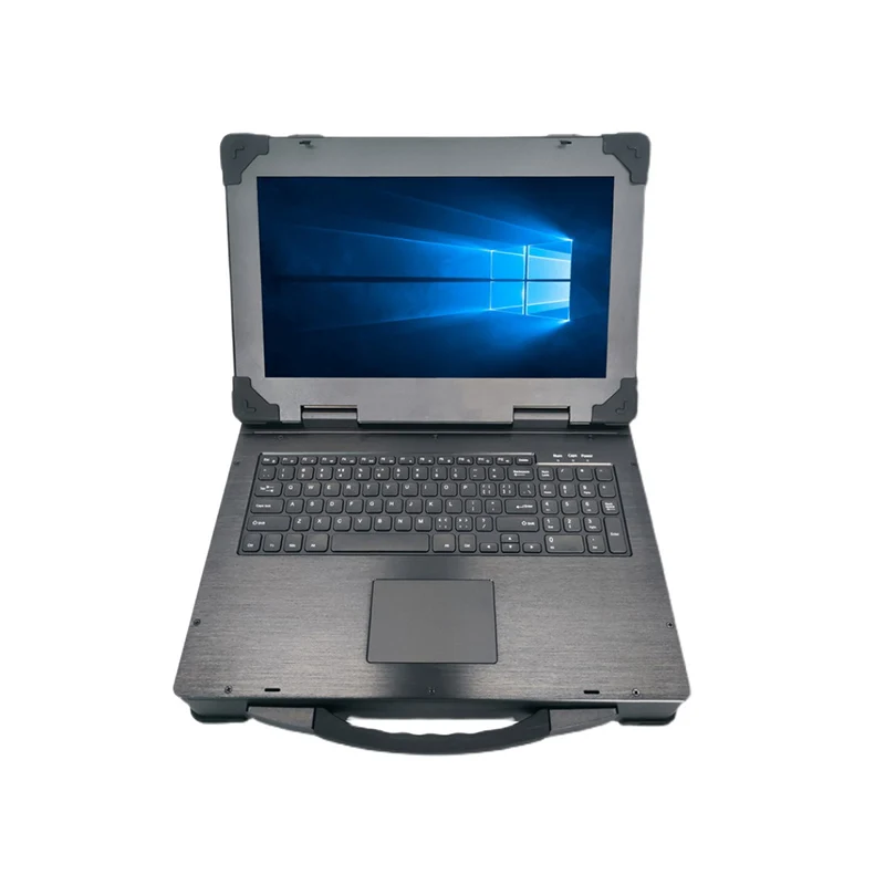 loosyin 15.6-inch screen reinforced ultra-thin portable laptop all-in-one chassis with keyboard can accommodate ATX motherboard