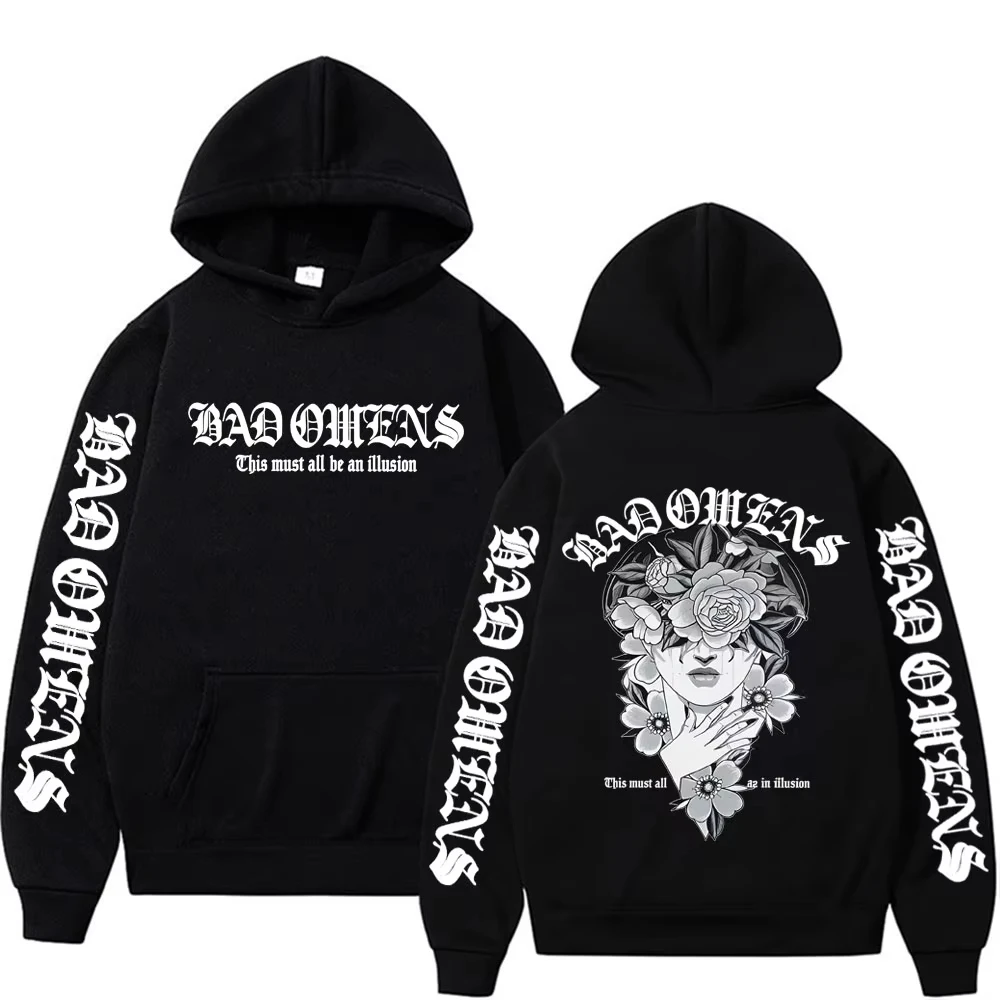 Bad Omens Do You Feel Love North American Tour 2026 Hoodies Men Women Retro Gothic Streetwear Sweatshirt Casual Fleece Pullovers