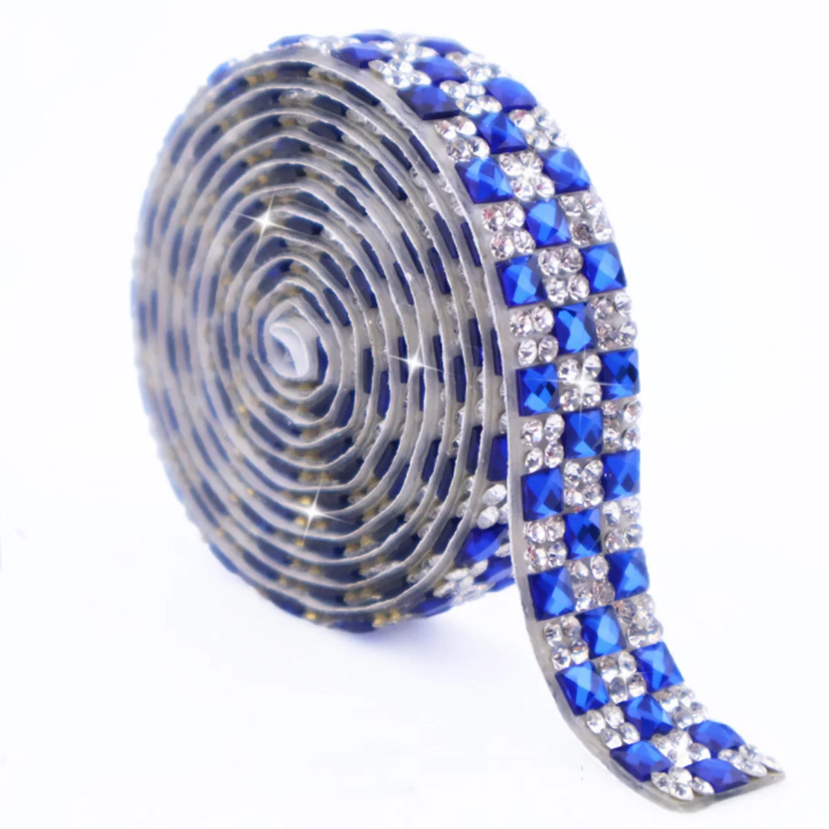 12mm Breite 3 Yards 4mm Quadratisches Strass-Klebeband Selbstklebende Kristallsteine Strass für Kleidungsdekoration Basteln – Detail 7