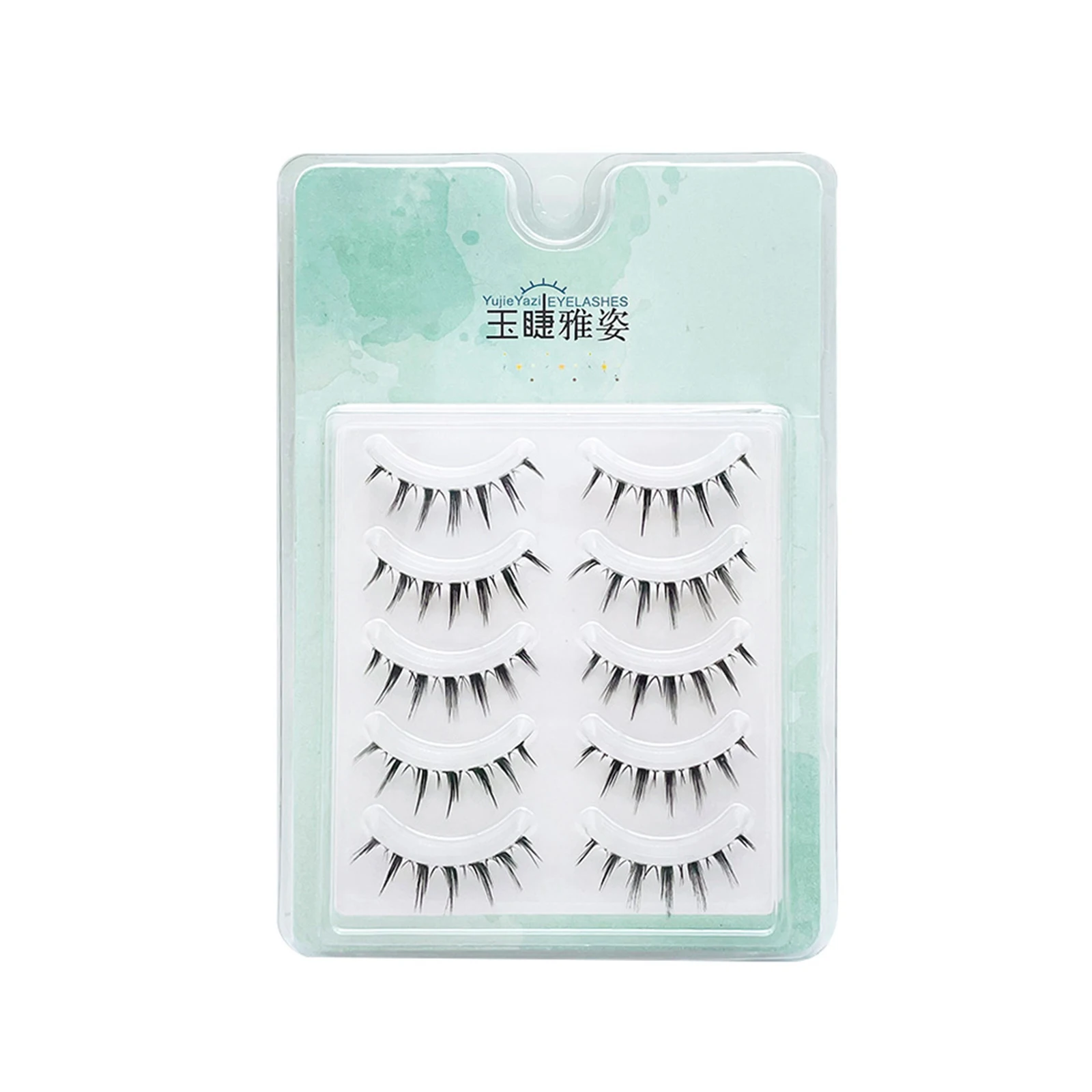 False Eyelashes Set Transparent Band Dramatic Volume Full Strip for Natural Look