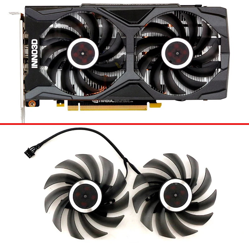 

NEW 85MM 4PIN CF-12915S RTX2060 Super GTX1660 GPU FAN For INNO3D GTX 1660 2060 SUPER 6GB Twin X2 video Graphics Card Fans