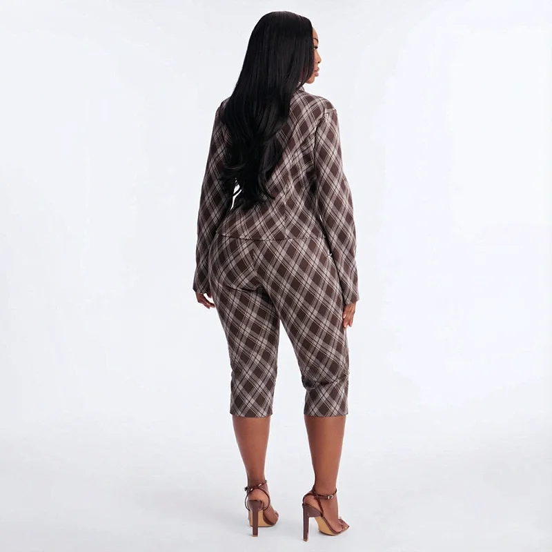 Fashionable Classic Autumn/Winter New Collection for Sexy Babes: Slim-Fitting Print Sets with Tailored Fit