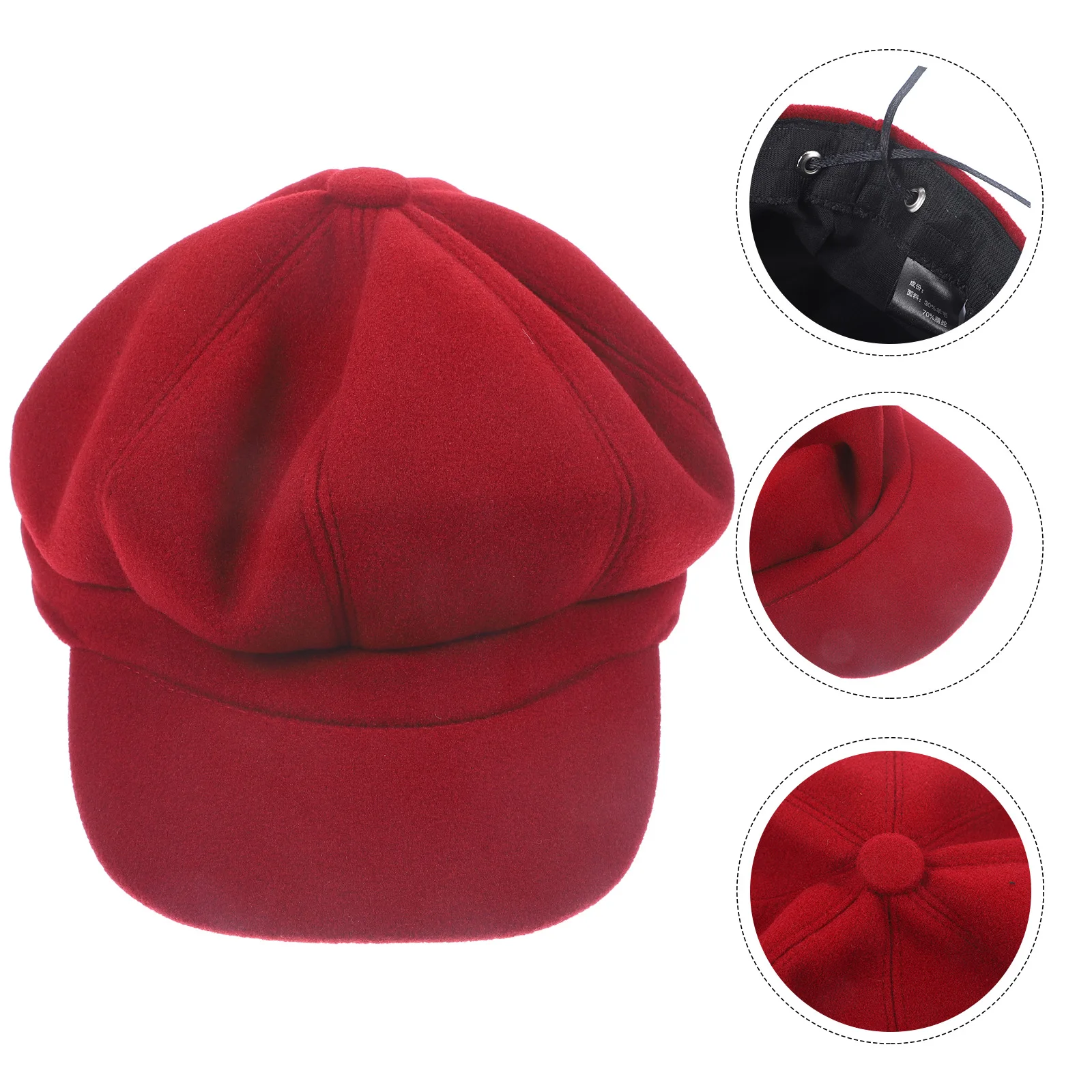 

Octagonal Hat Beret Beanie Berets for Women Women's Hats & Caps Autumn and Winter Warm Miss Has