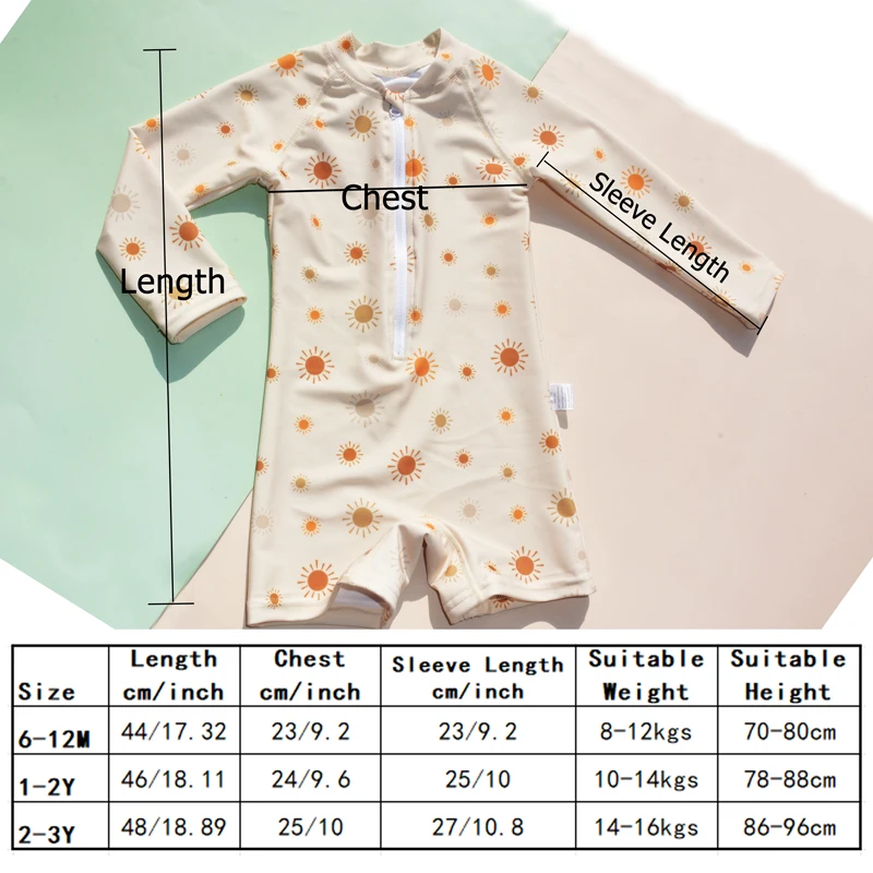 Kids Swimwear 2024 New Quincy Mae Summer Baby Boys & Girls Baby Short Sleeve Quick Dry Print One-piece Swimsuit