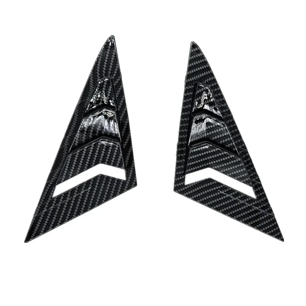 Rear Front Triangle Window Louver Side Shutter Blind Shades Cover Trim Sticker Vent For VW Golf 7/7.5 MK7/7.5 GTI R 2014-2020