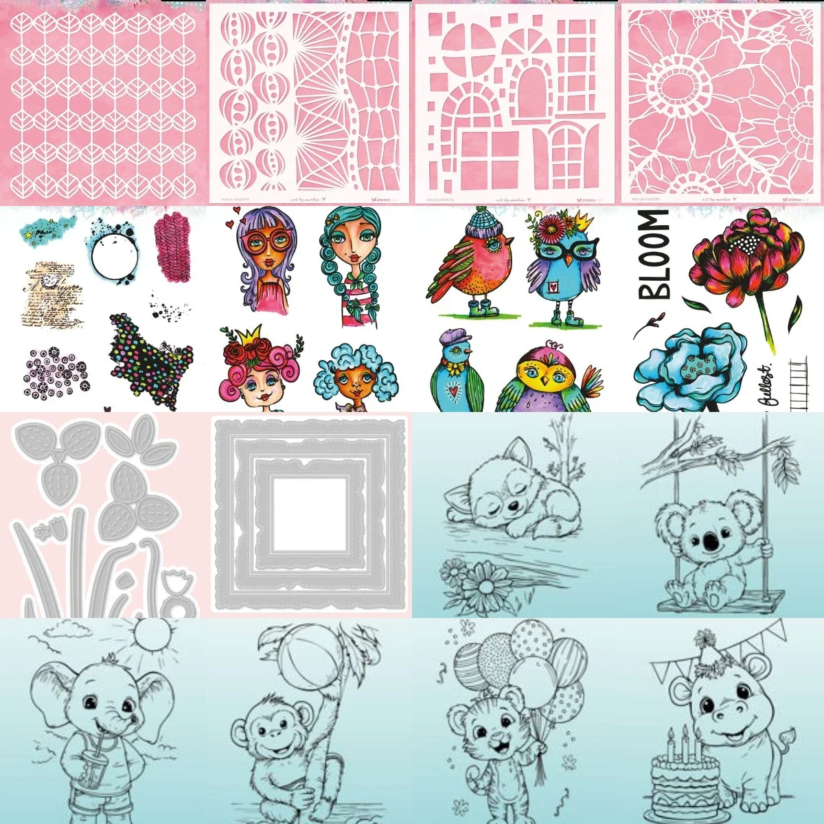 koala Clearstamps - Little Dreamer - Fox 2026 Metal Cutting Dies For DIY Scrapbooking Crafts Maker Photo Album Template Handmade