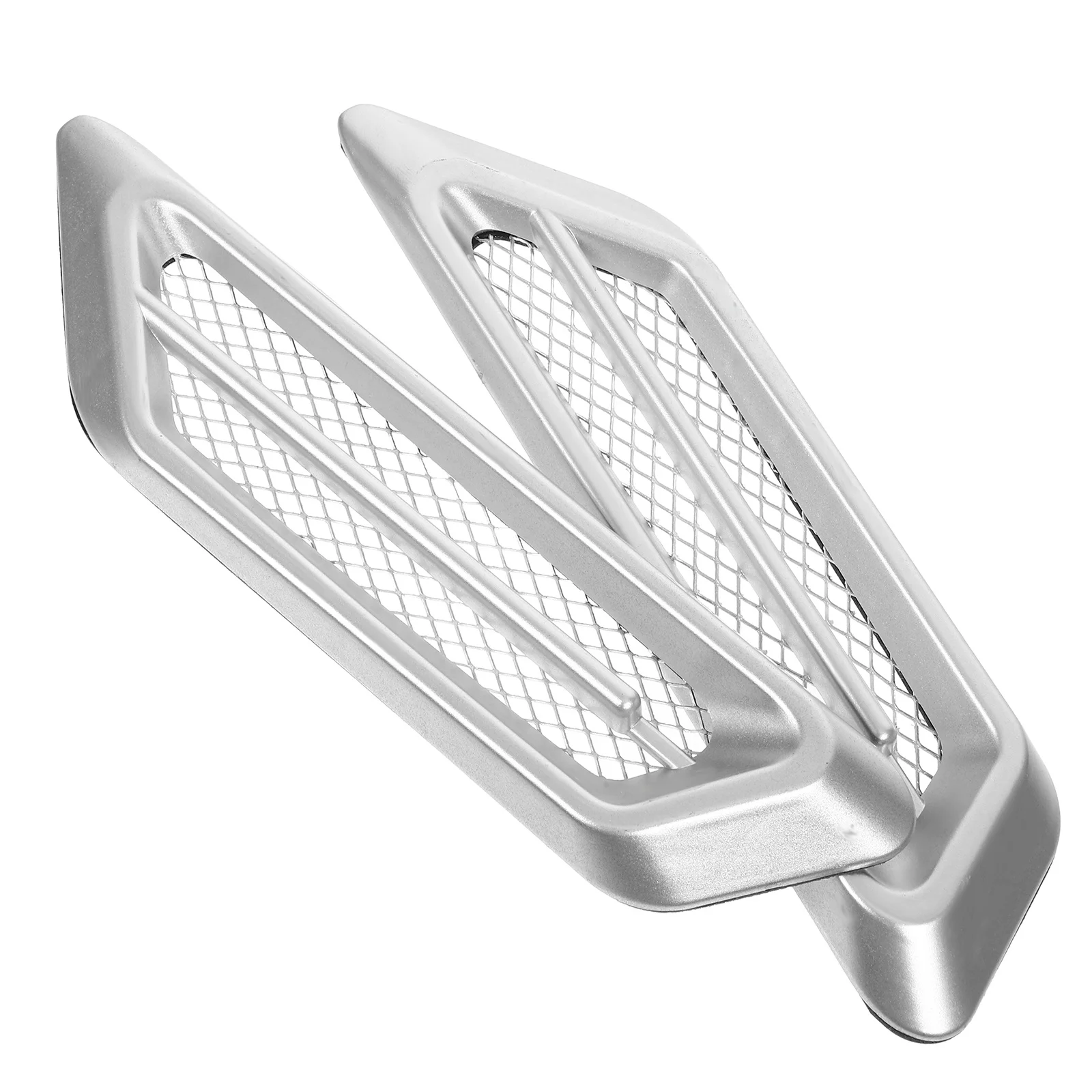 

2pcs Shark Gill Air Trim For Car Hood Sticker Decorative Engine Vent Cover Abs Wear-Resistant Easy Install Car Air Vent