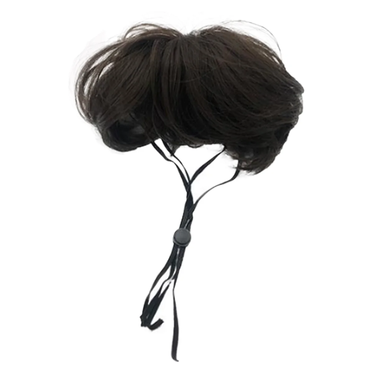 

A59T Funny Dog Wig for Small Medium Large Dog with Flower, Trimmable Pet Costume Cat Cosplay Decoration