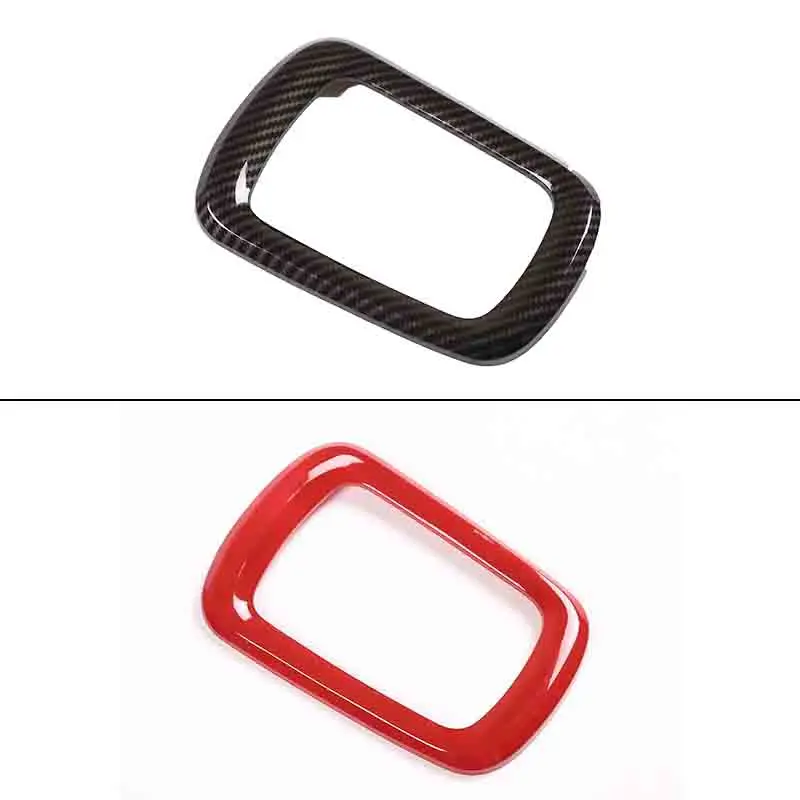 ABS Carbon Fiber Style Car Center Console Gear Shift Frame Cover Trim Sticker For Toyota Hilux 2015-2022 Interior Accessories