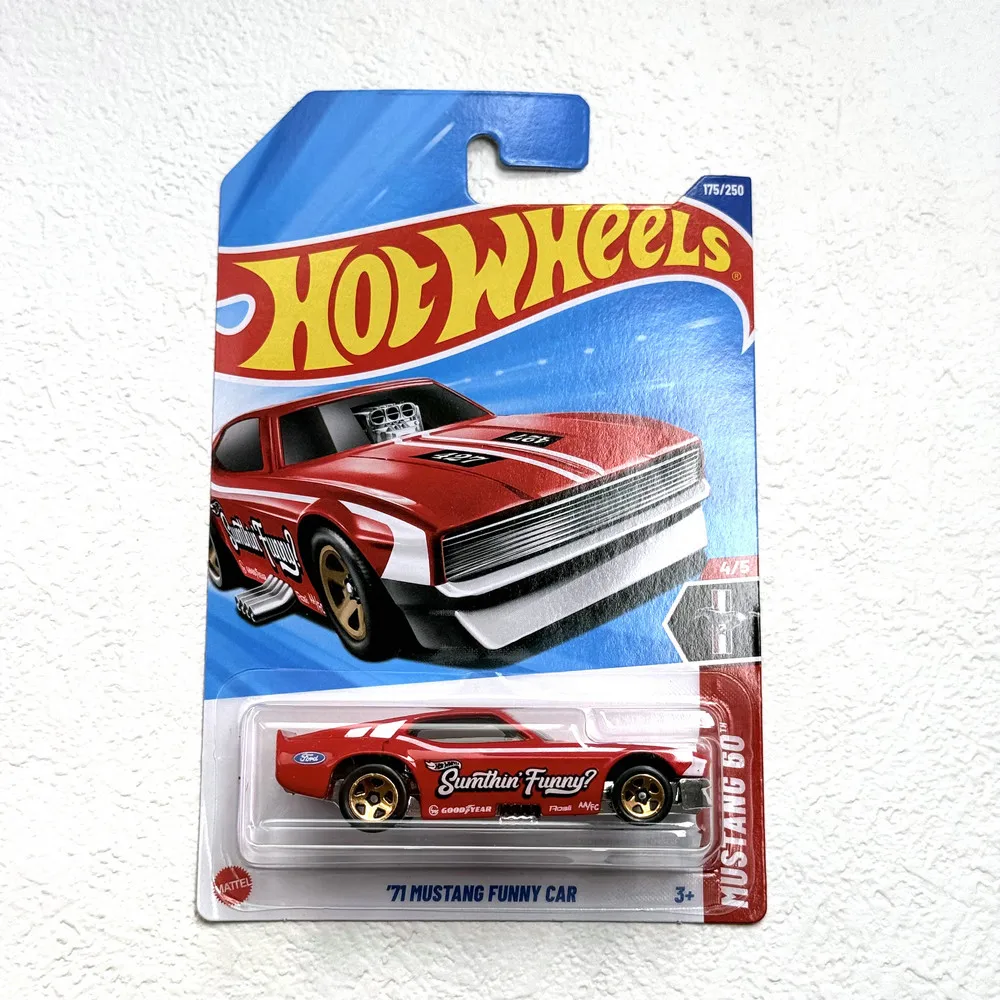 

Hot Wheels 2025 71 Mustang Funny Car Red 1:64 Metal Die-cast Model Toy Vehicles
