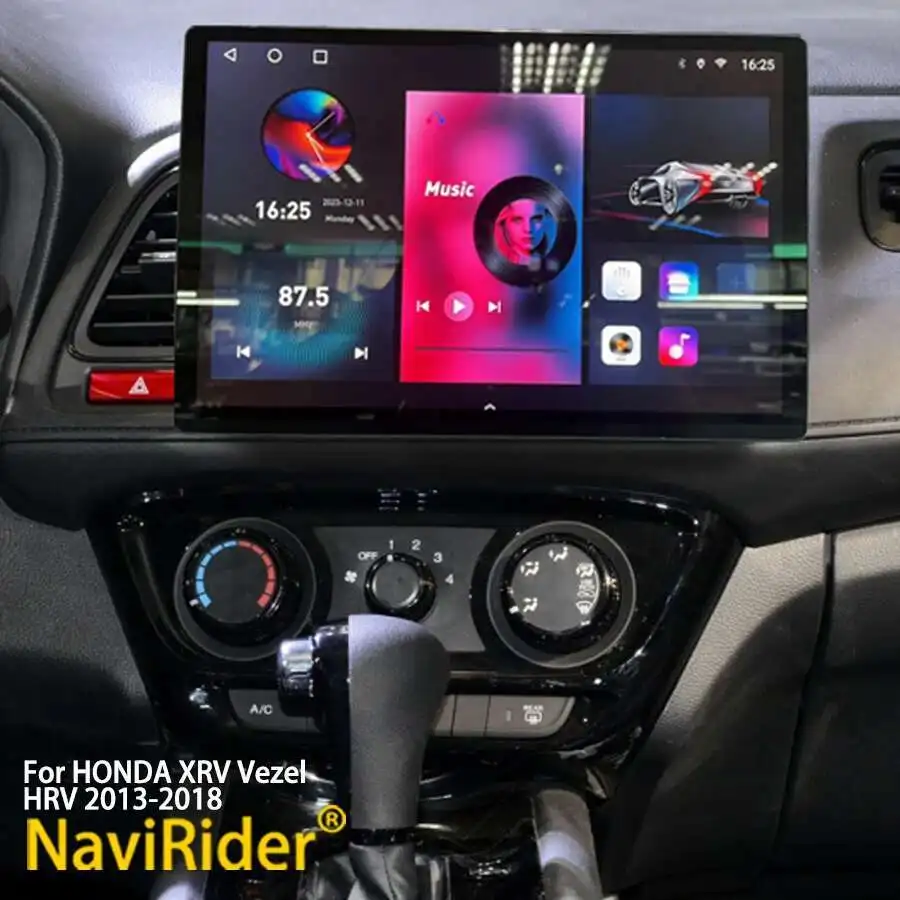 Android 14 rádio do carro para Honda HRV Vezel XR-V 2014 +, Apple Carplay, leitor de vídeo multimídia, Autoradio, estéreo GPS, 256GB, 13.3"