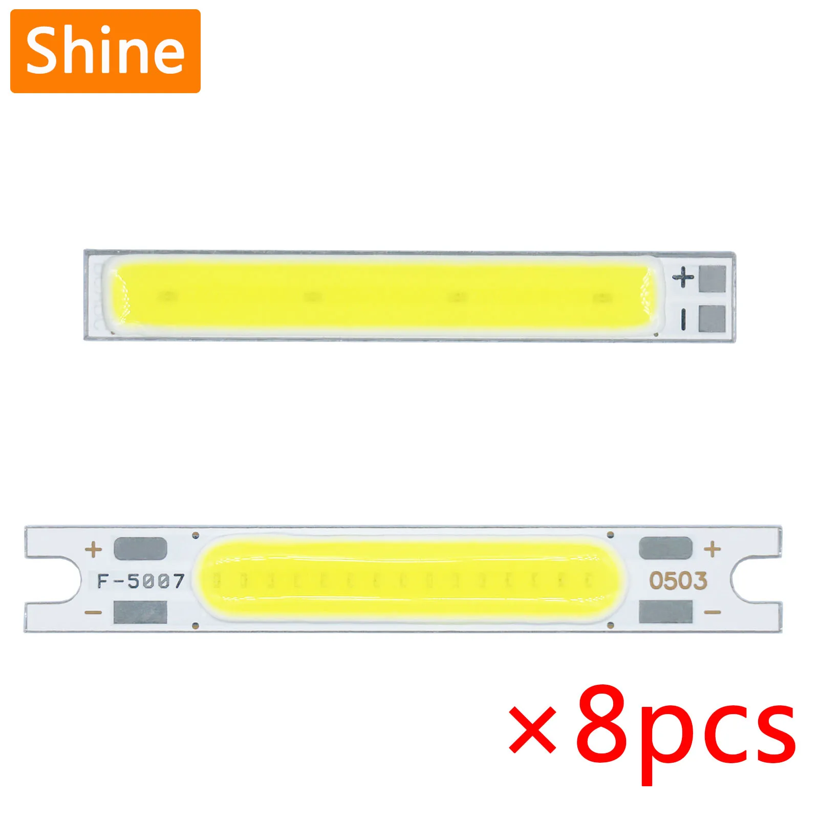 8pcs LED COB lampada perline Chip ad alta potenza 1W 3W 5W DC3V 9V 12V 15V per LED auto bicicletta torcia lampada da parete luci tubo riparazione