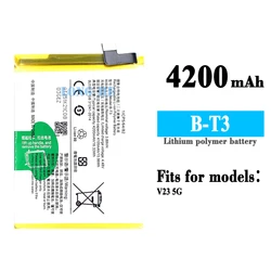 B-T3 battery Compatible For VIVO V23 5G 4200mAh Phone Battery Series