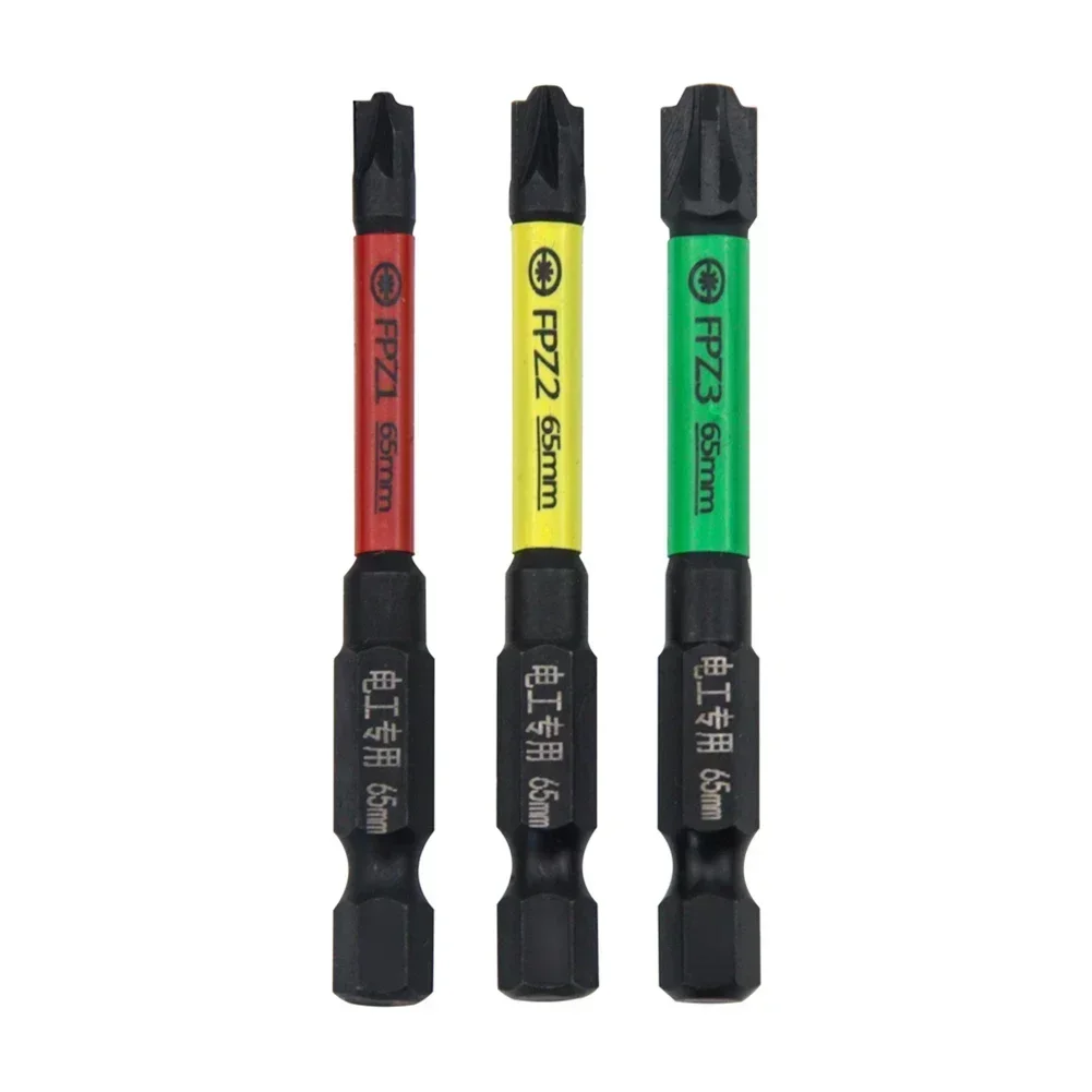 65mm 115mm Magnetism Cross Screwdriver Bit FPZ1 FPZ2 FPZ3 Cross Nutdrivers For Electrician Special Socket Switch Power Tools