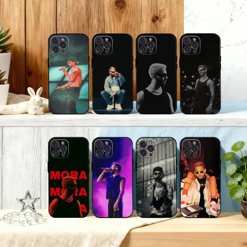 

M-Mora E-Estrella Singer Phone Case For iPhone17,16,15,14,13,12,Plus,Pro Max, 5G Others Soft Black Cover