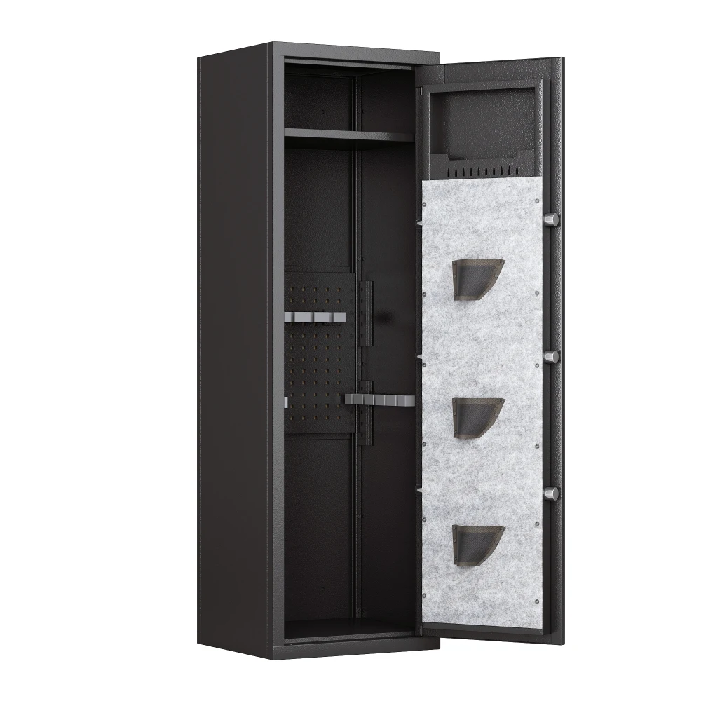 Gun Rifle Safe, Large Unassembled Rifle Safe, Quick Access Gun Cabinets ，Removable Shelf Bullet Rack and Gun Rack