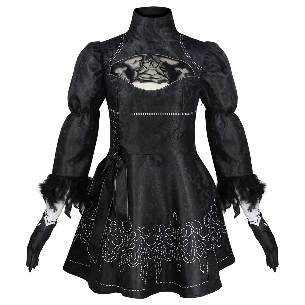 Nier Automata Cosplay Costume Yorha 2B tenue sexy jeux Costume femmes jeu de rôle Costumes filles Halloween fête déguisement fêt