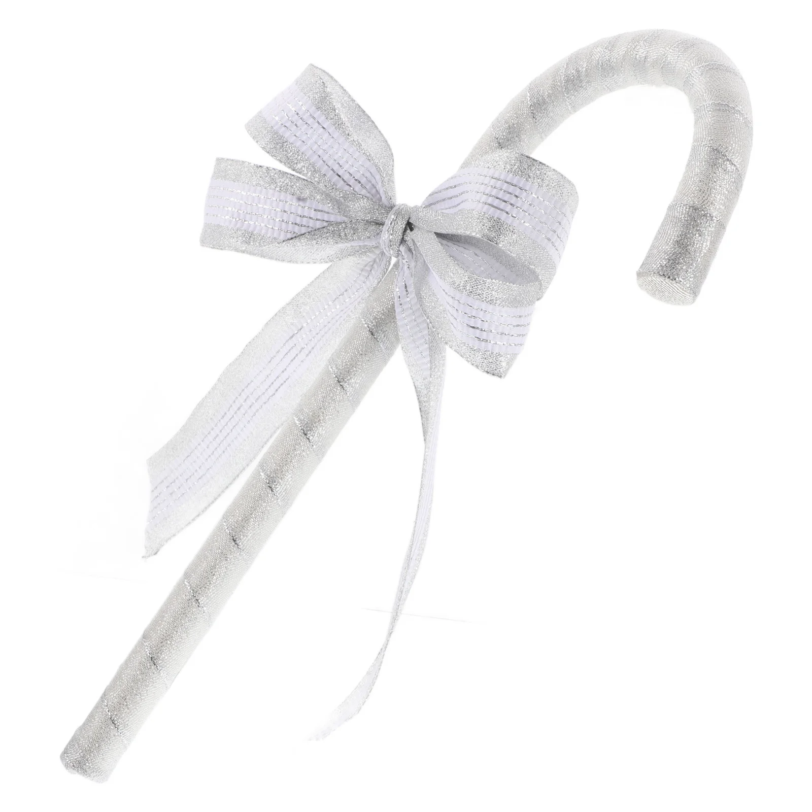 Laska z kokardą dla dzieci, kostium księżniczki, różdżka, dekoracja na Boże Narodzenie, Walentynki, plastikowa laska do tańca, srebrna