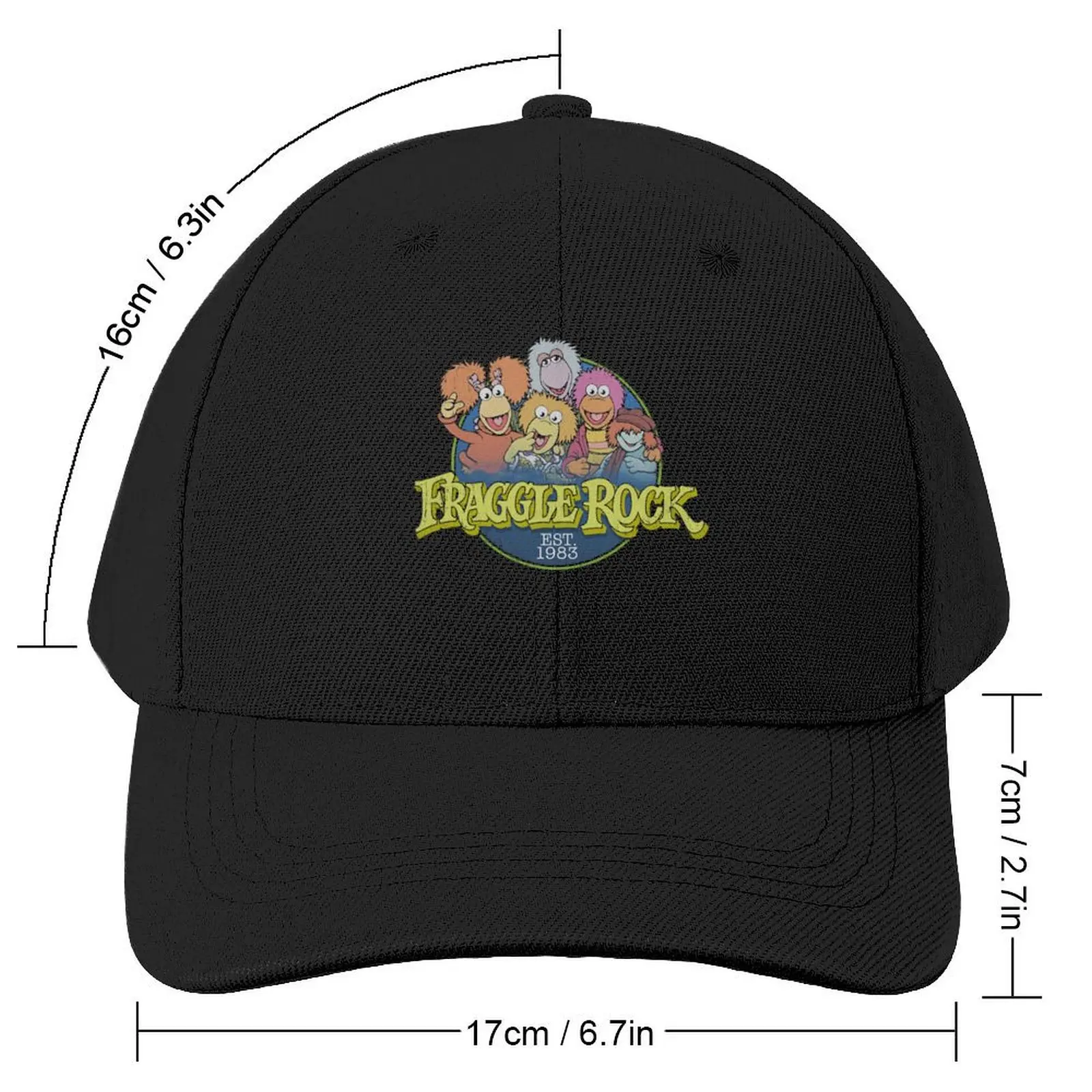 Fraggle Rock Band Vintage 80s Baseball Cap Fashion Beach Vintage Hats Man Women's