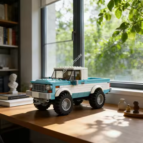 251pcs MOC City Road Scottsdale Pickup Model Building Blocks Construction Idea Christmas Gifts Education Toys Brick Kids