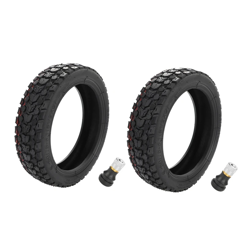 

2X Electric Scooter Tire 8 1/2X2 Off Road Tubeless 50/75-6.1 Tyre Wheel For Xiaomi M365 DIY Accessories