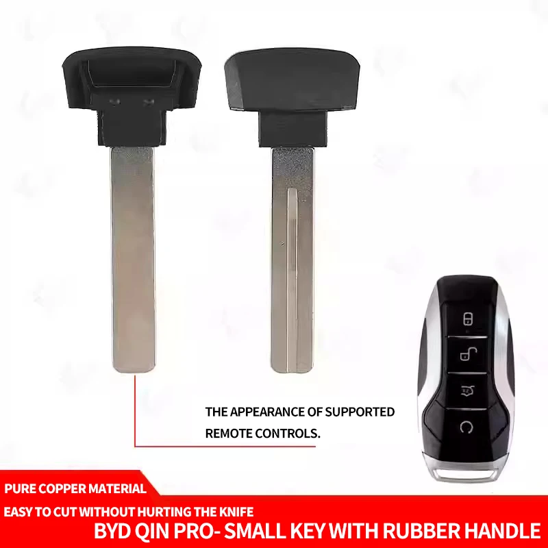 FOR Byd Qin PRO- small key with rubber handle Tang and Song DM Yuan EV Song MAXE2 Song Pro Remote Control Key Embryo