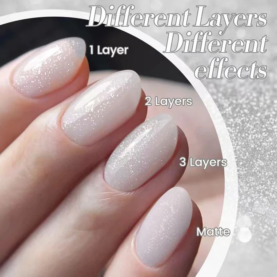 ZH 12ML Autumn and Winter Nails Moonlight Coconut Milk White Glitter Gel Nail Polish 2025 New Top Selling Gel White Nails