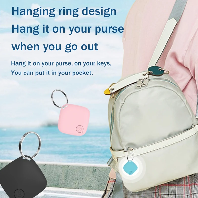 Mini GPS Tracker Bluetooth Anti-Lost Device Key Pet Mobile Phone Anti-Lost Device Blue