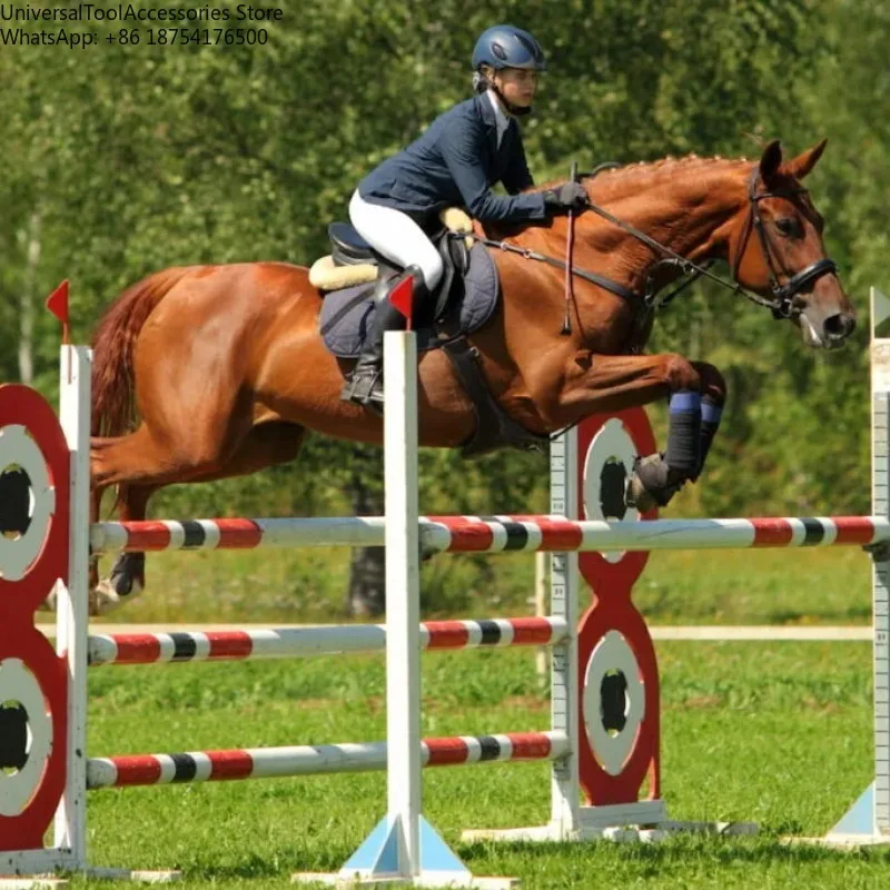 Custom Logo PVC & Aluminum Equestrian Horse Jump Stands for Western Training Chinese Manufacturer