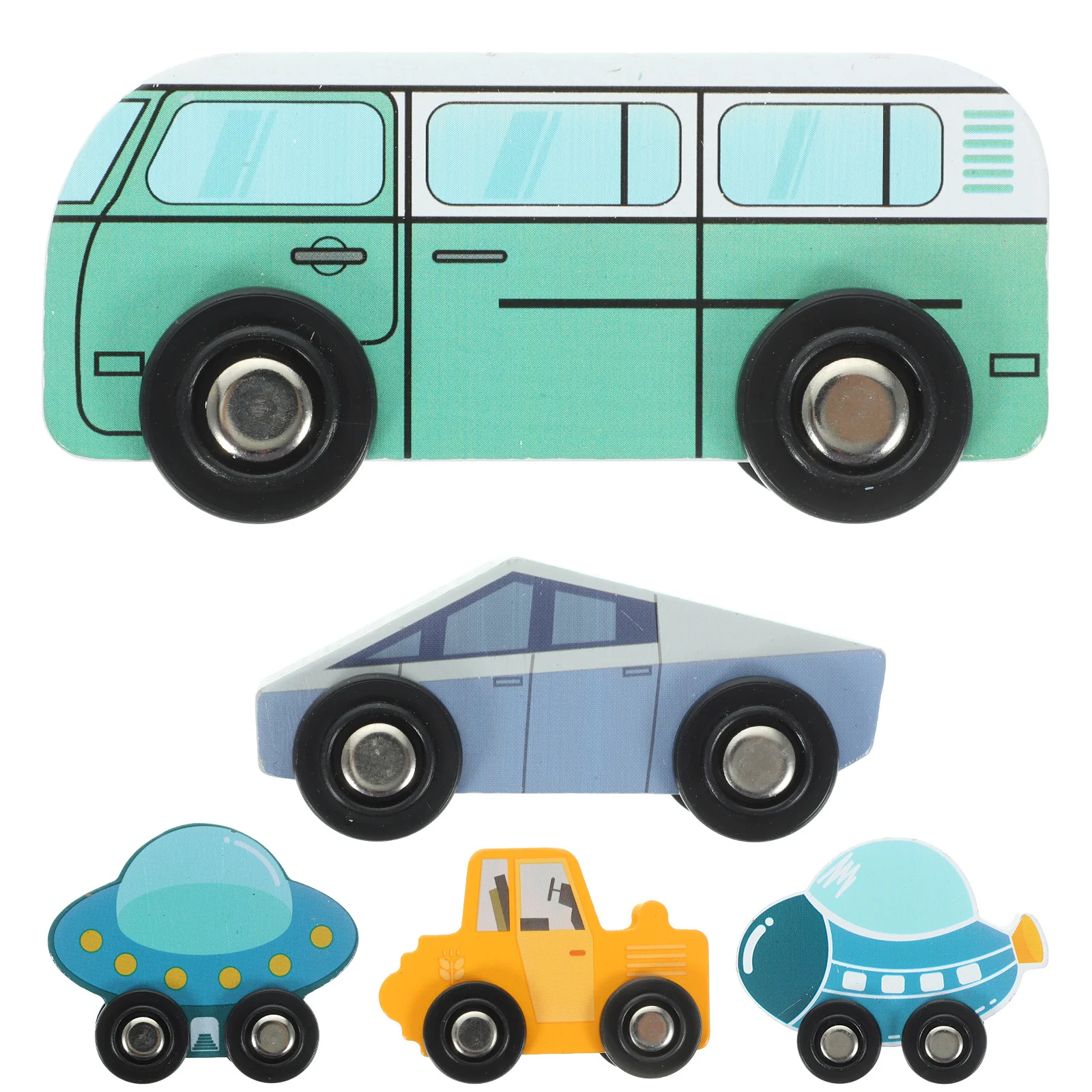 مجموعة ألعاب تعليمية متينة وغير قابلة للتشوه مكونة من 5 قطع للأطفال بألوان زاهية وتصميم مدمج للتعليم المبكر #3