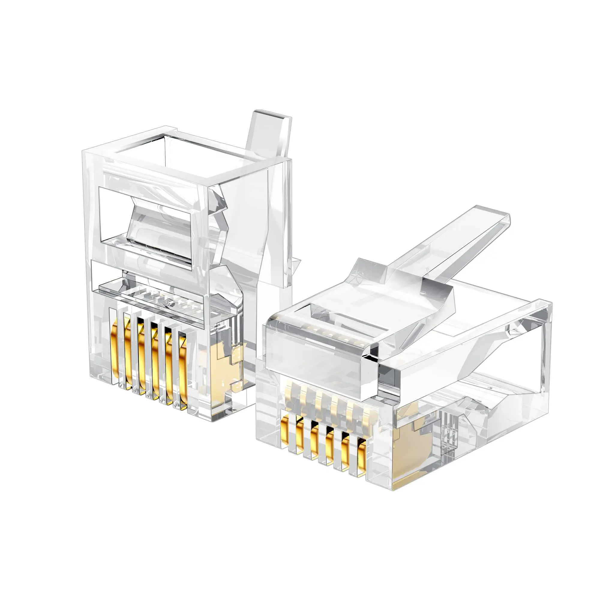 5/10/20pcs  6P6C 6 Pins 6 Contacts RJ11 Telephone Modular Plug Jack,RJ11 Connector