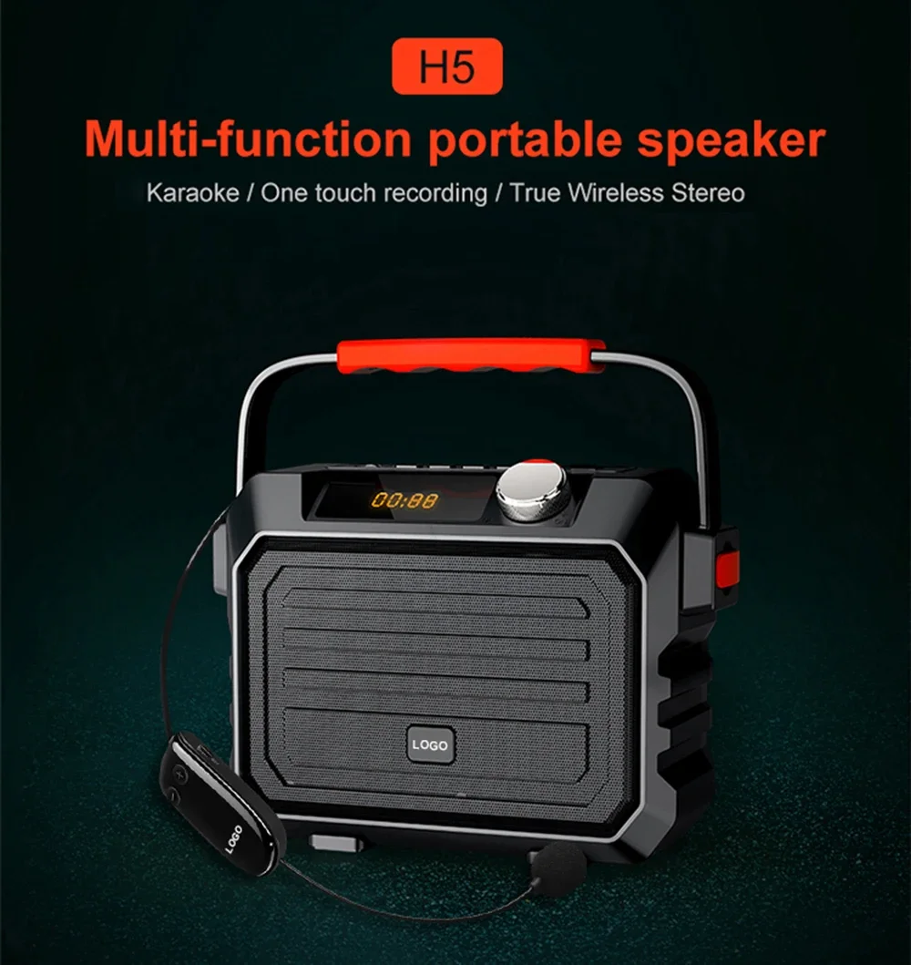 30W Multi-functional portable speaker wireless PA speaker bluetooth speakers bass high quality loud for Party DJ Karaoke