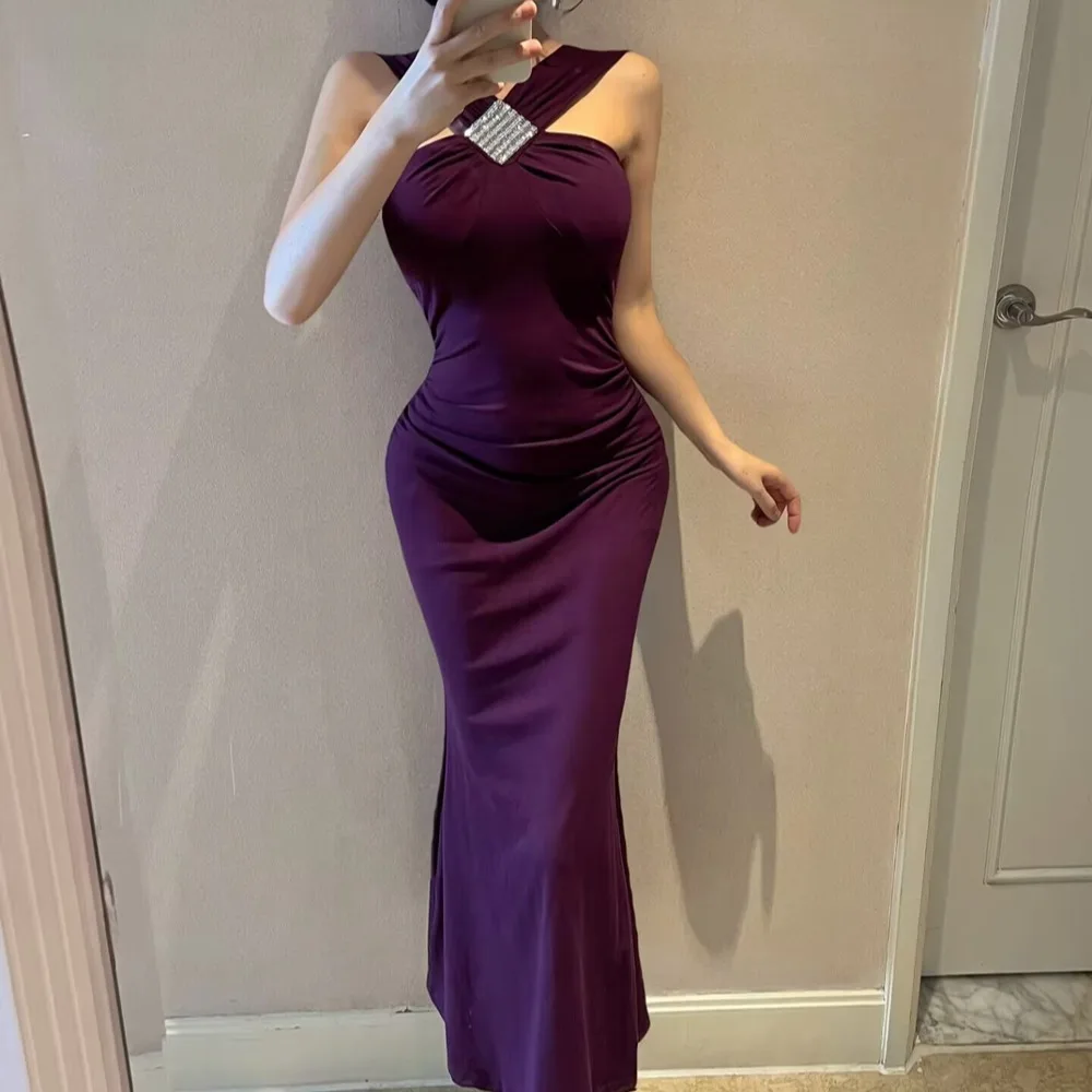 

Sexy High Waist Bodycon Dr Ne Hanging Gown for Par And Evening Slimming Wrap around Skirt Long Cotton Autumn New Arrivals