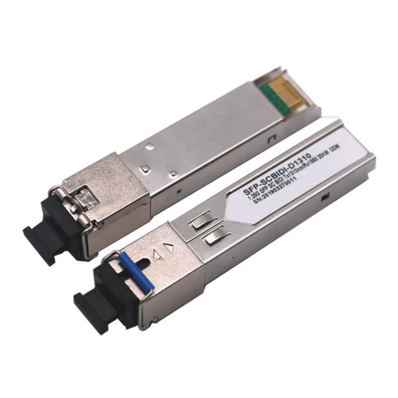 Módulo óptico Gigabit SFP de fibra única, módulo SC GPON, 20KM, Compatible con interruptor HP H3C