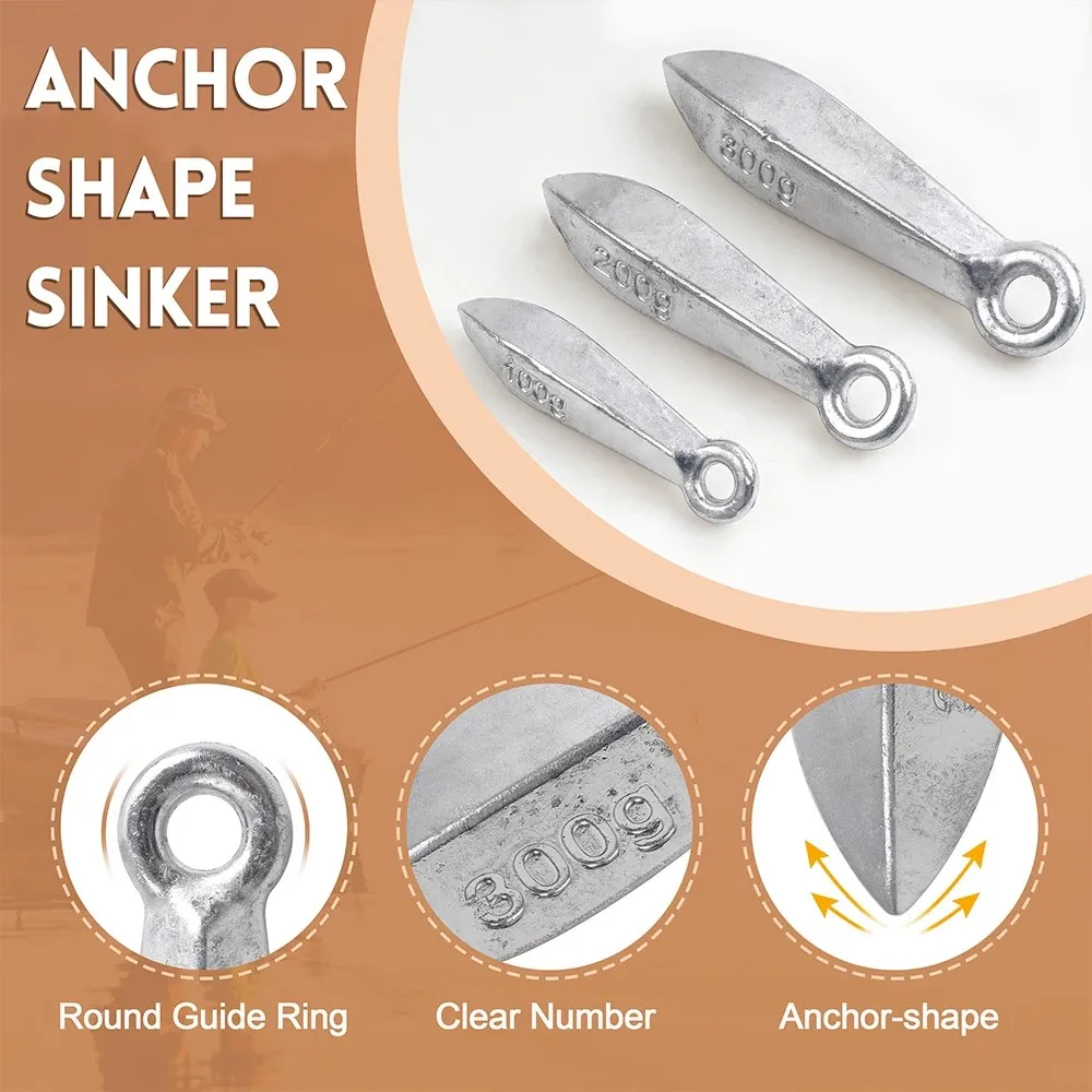 2Pcs Bank Sinkers Fishing Weights Surf Drop Bass Casting Sinkers Saltwater Bullet Fishing Sinker Weights for Fishing Bottom Rigs