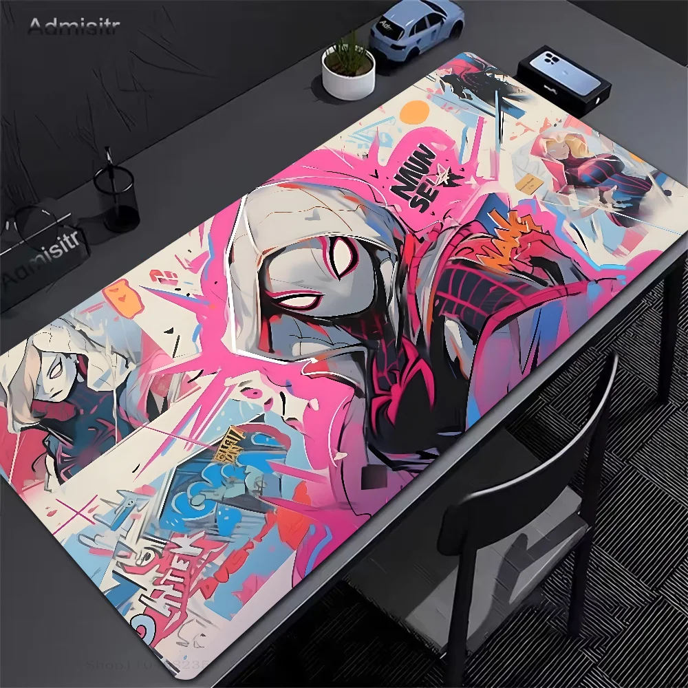 Cool S-Spider-r Man Mousepad Large Gaming Mouse Pad LockEdge Thickened Computer Keyboard Table Desk Mat